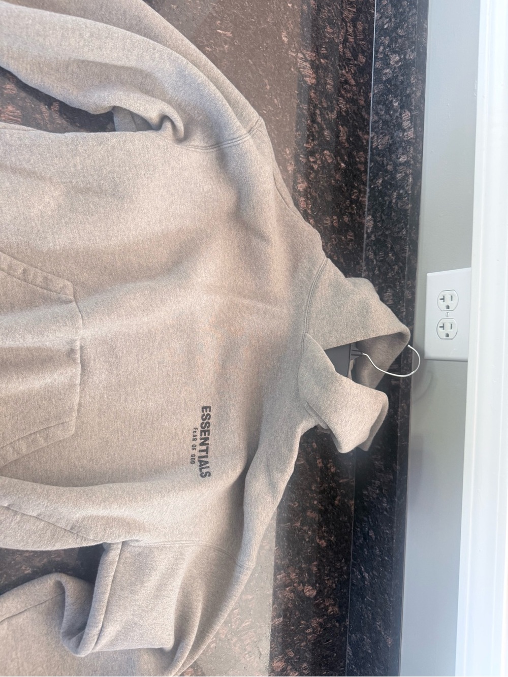 ESSENTIALS Men’s Light Gray Turtleneck Sweater